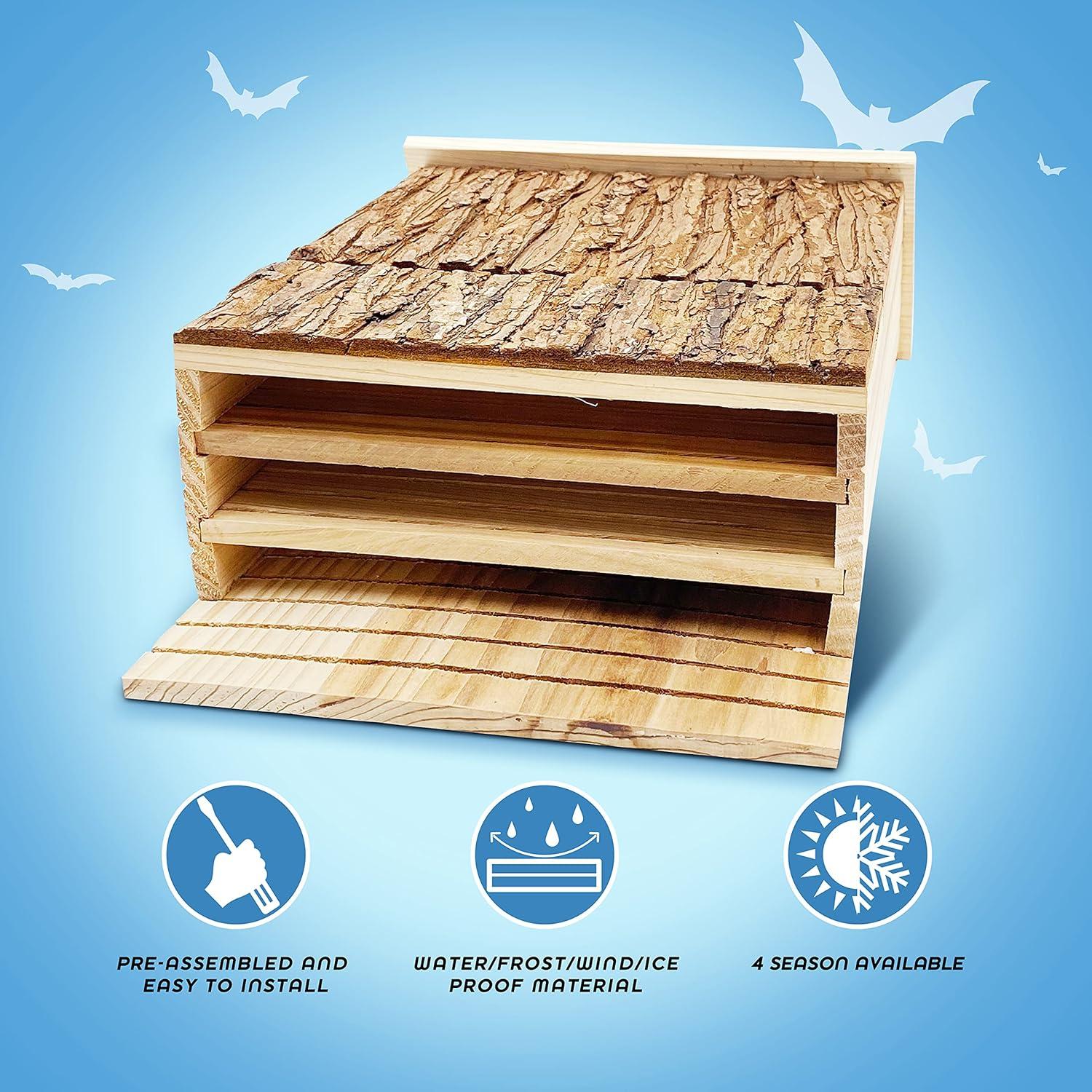 Casa para Murciélagos Exterior Outer Trails, Acabado de Corteza