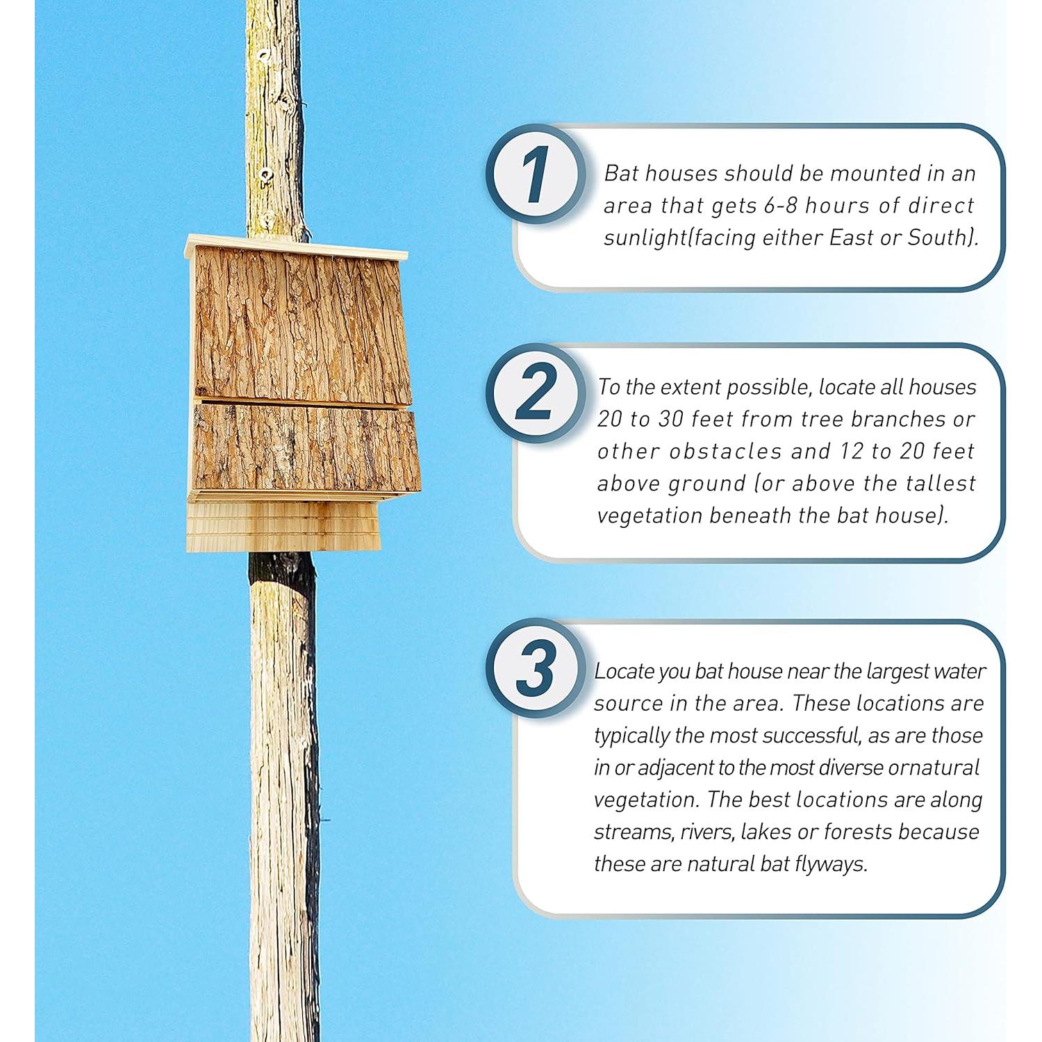 Casa para Murciélagos Exterior Outer Trails, Acabado de Corteza