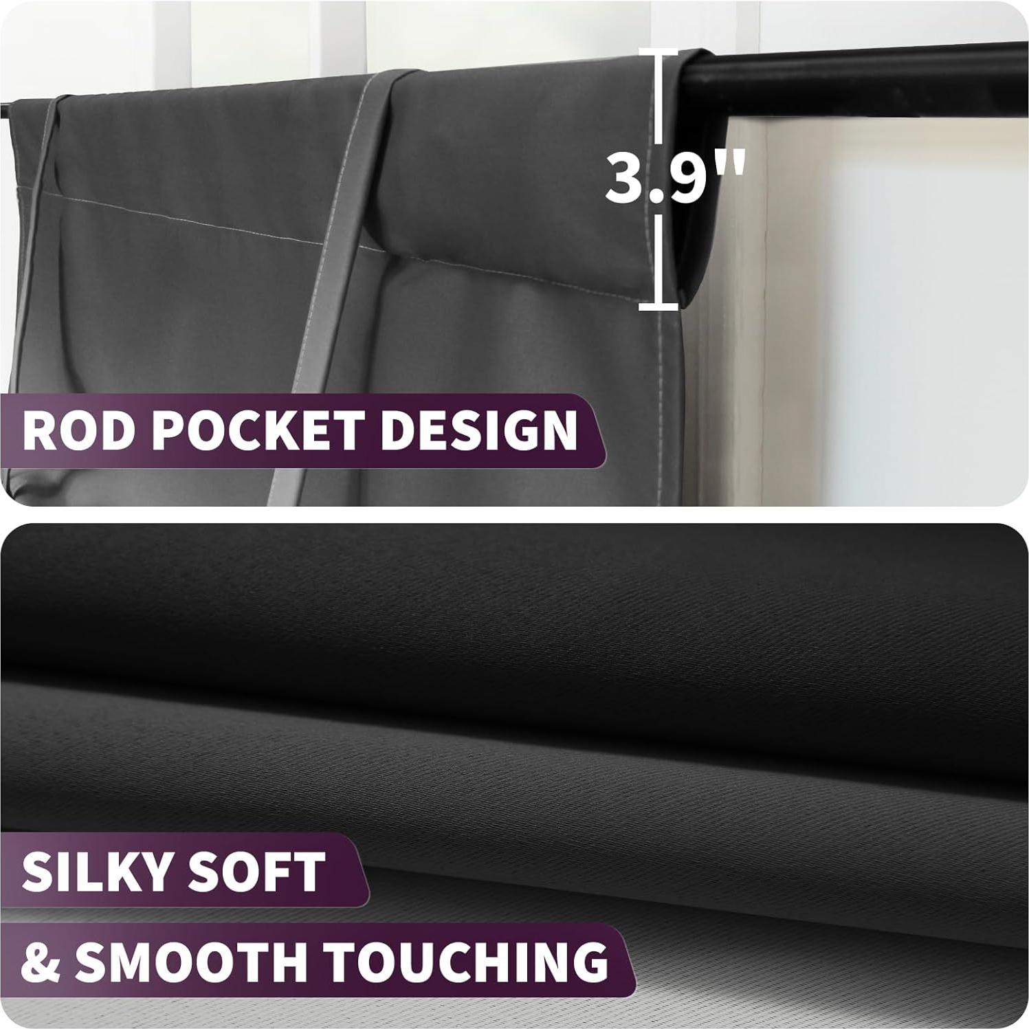 Cortina Opaca Ajustable COSVIYA Ombre 122x86 cm Aislante Térmico