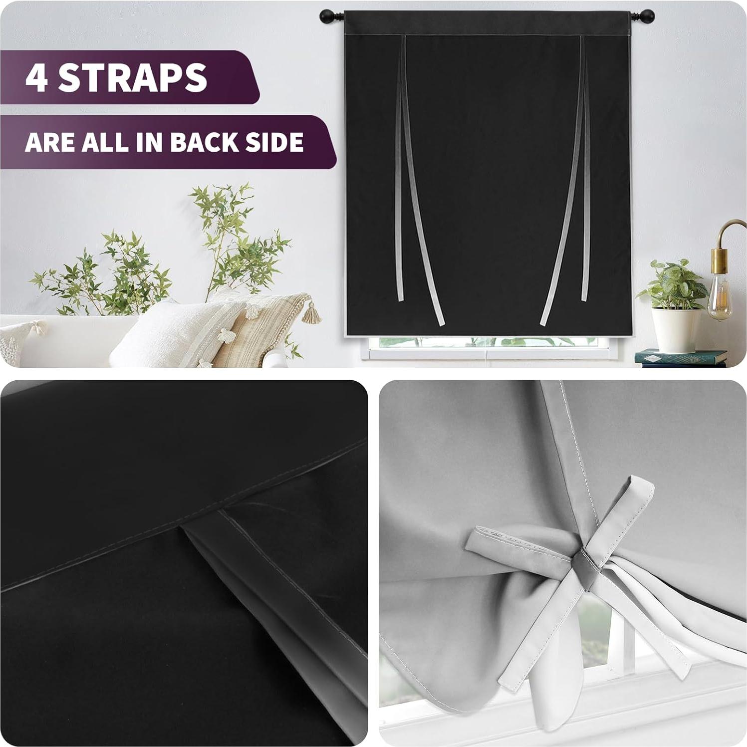 Cortina Opaca Ajustable COSVIYA Ombre 122x86 cm Aislante Térmico