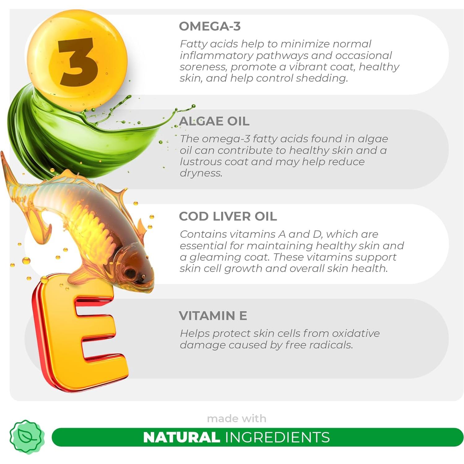 Suplemento Omega 3 para Perros Coco y Luna - 90 Masticables