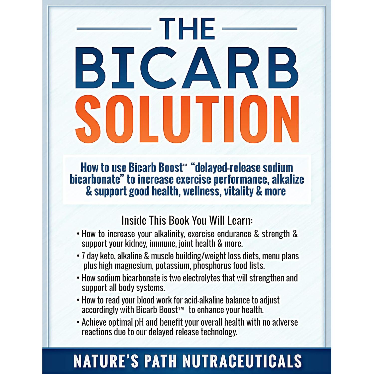 Tabletas de Bicarbonato de Sodio 650 mg Bicarb Boost - 120 Cápsulas