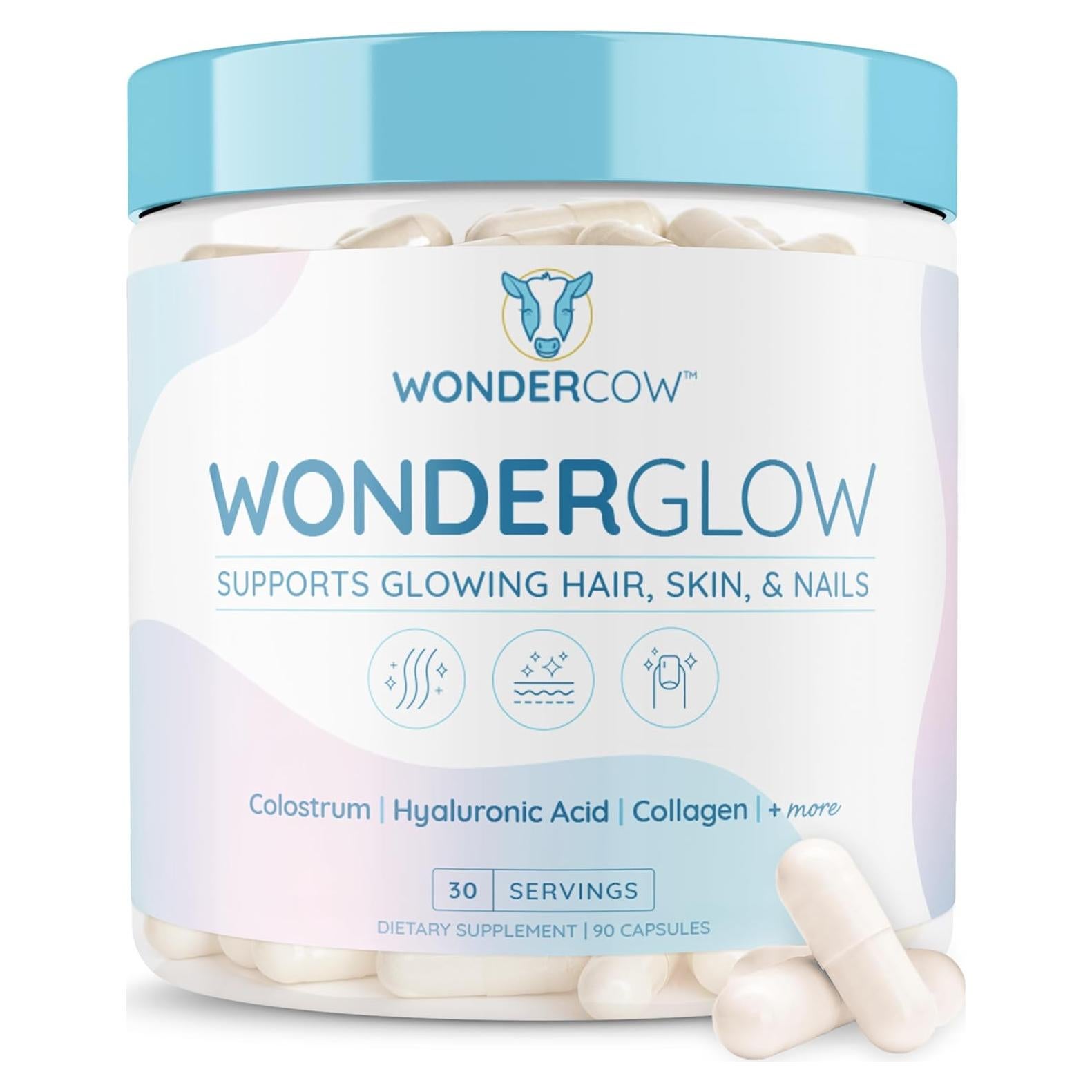 Vitaminas para Cabello, Piel y Uñas WonderCow - 90 Cápsulas