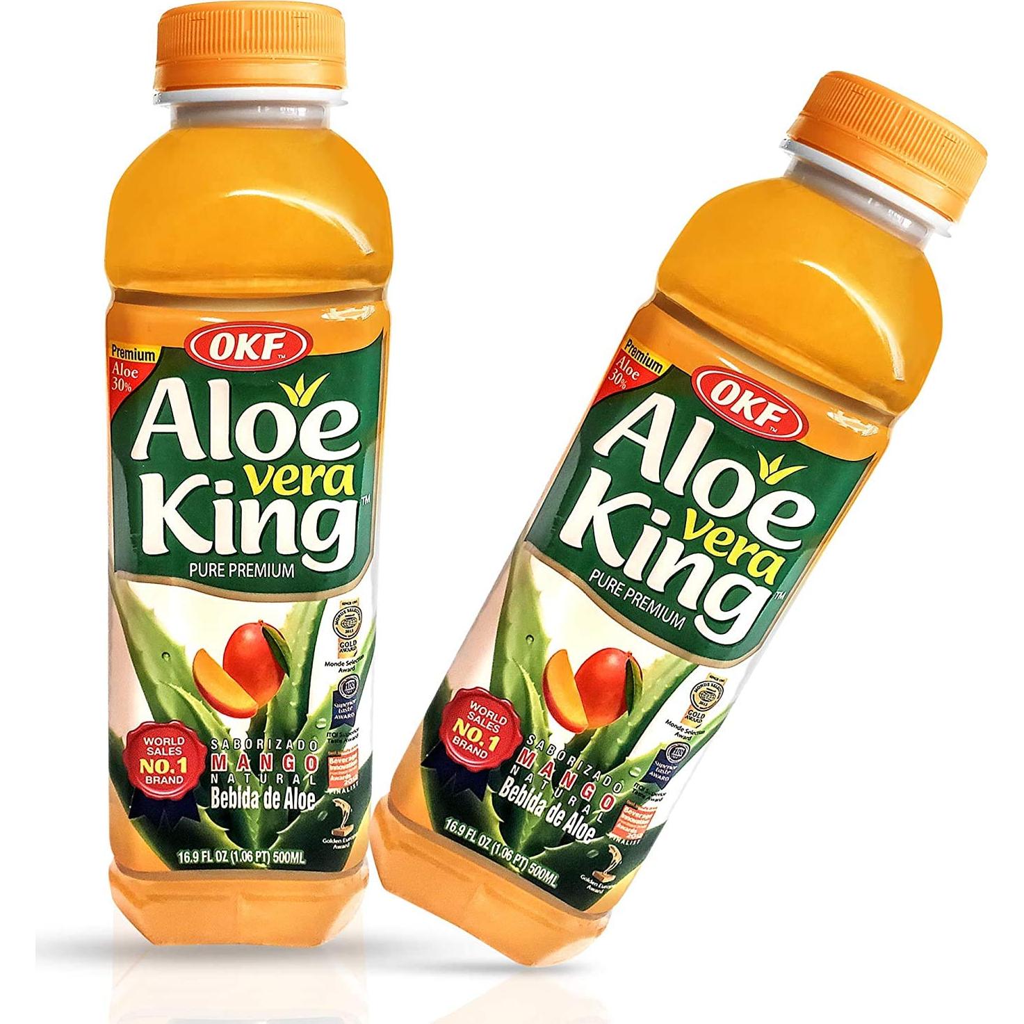 Bebida de Aloe Vera OKF 500ml - Paquete de 10 Sabores