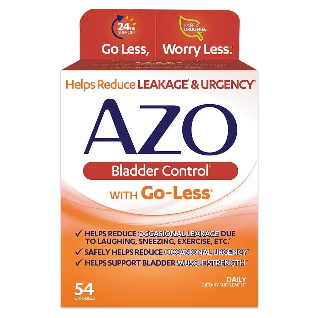 AZO Control de Vejiga Go-Less 54 Cápsulas Suplemento Natural