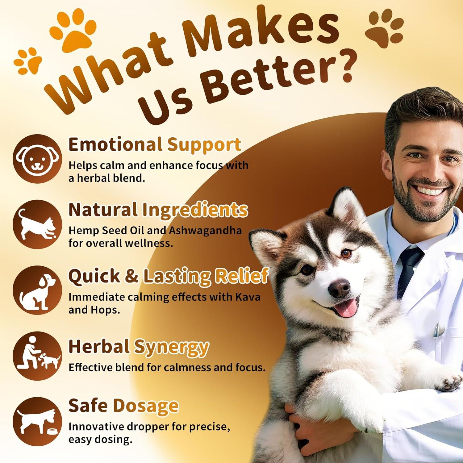 Gotas Calmantes para Perros POPPAW 30ml Sabor Tocino