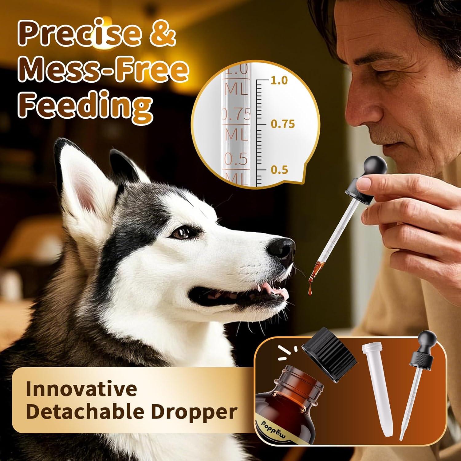 Gotas Calmantes para Perros POPPAW 30ml Sabor Tocino