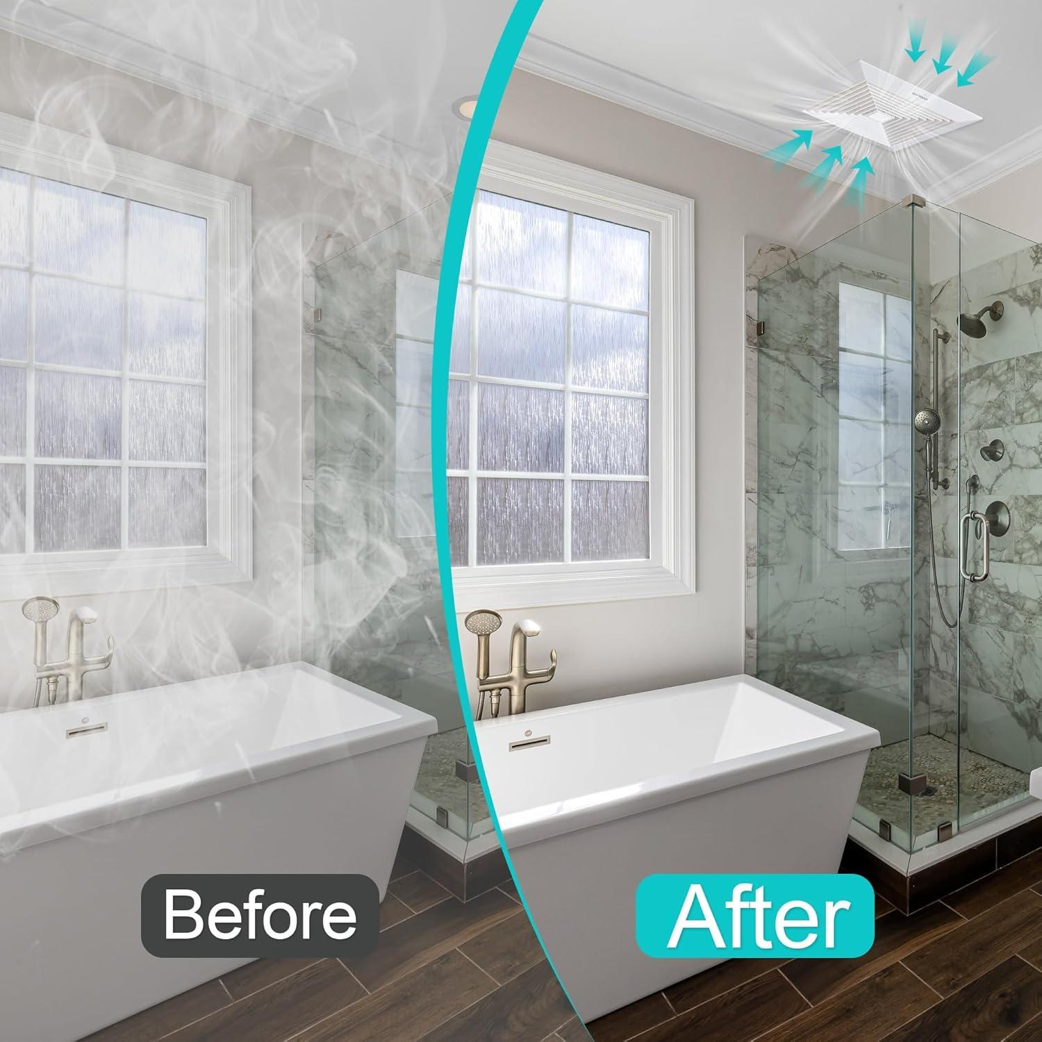 Ventilador Extractor de Baño Yanliangvich 20 cm 110 CFM Silencioso