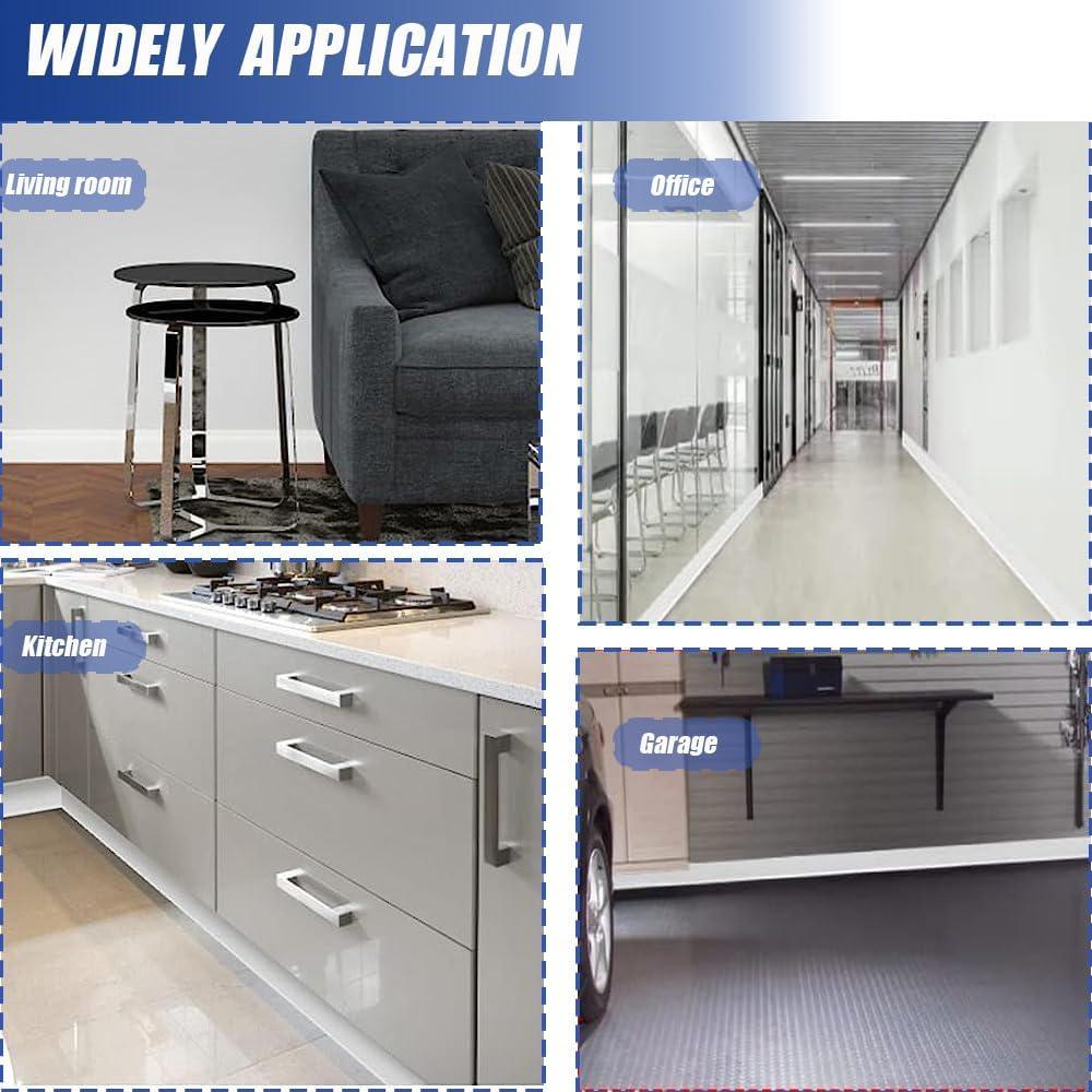 Base de Pared Autoadhesiva Youyis 12.19m Vinilo Blanco