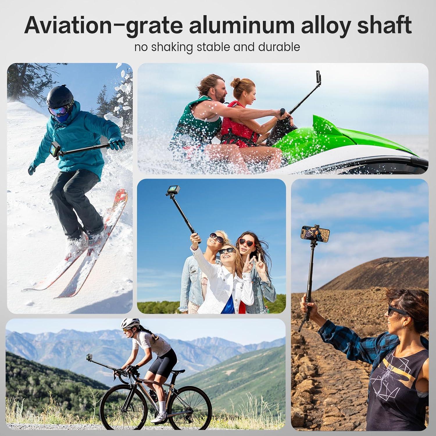 Palo de Selfie Extensible Mairan 114cm para Cámaras de Acción