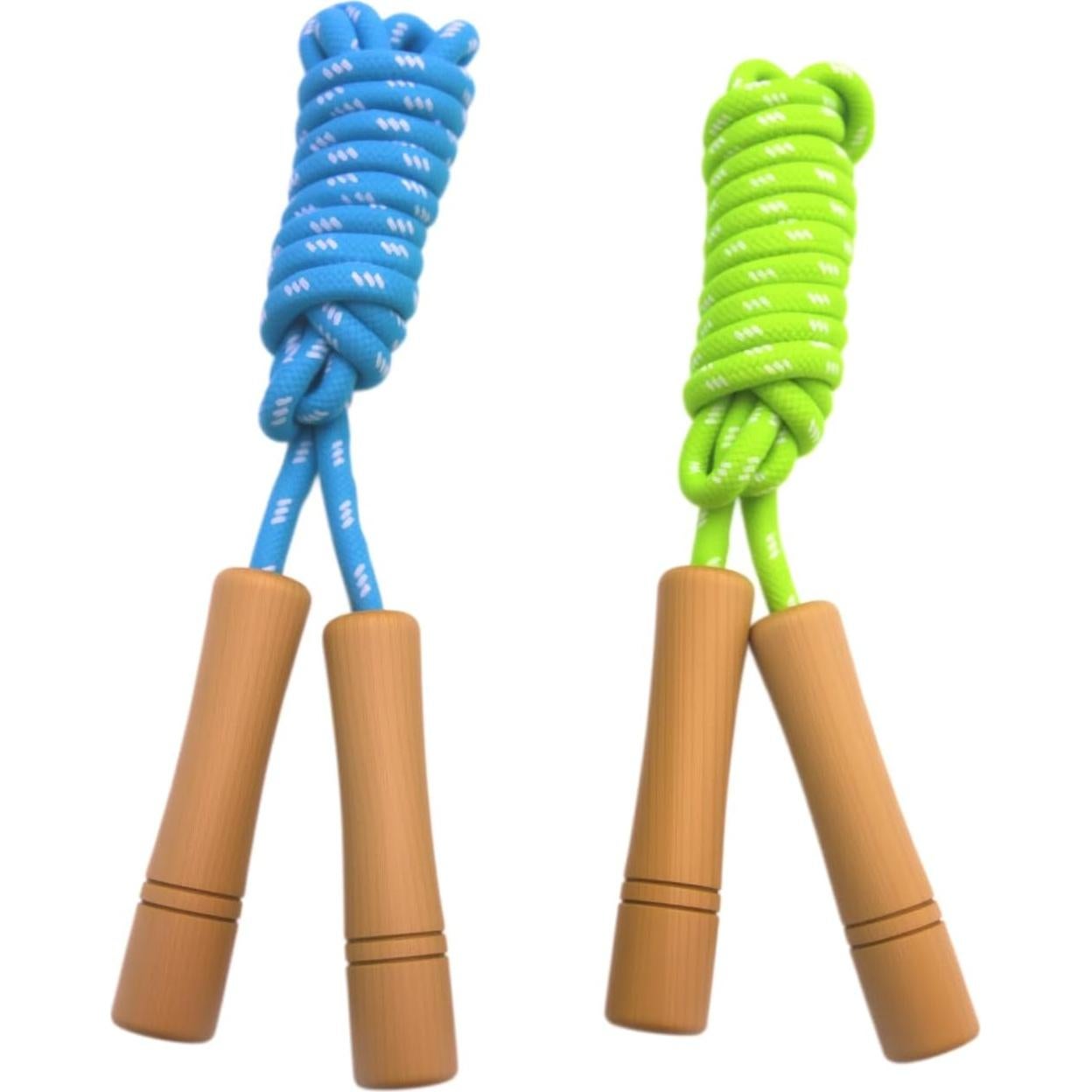 Cuerda de Salto Ajustable Homello para Niños - Algodón y Madera