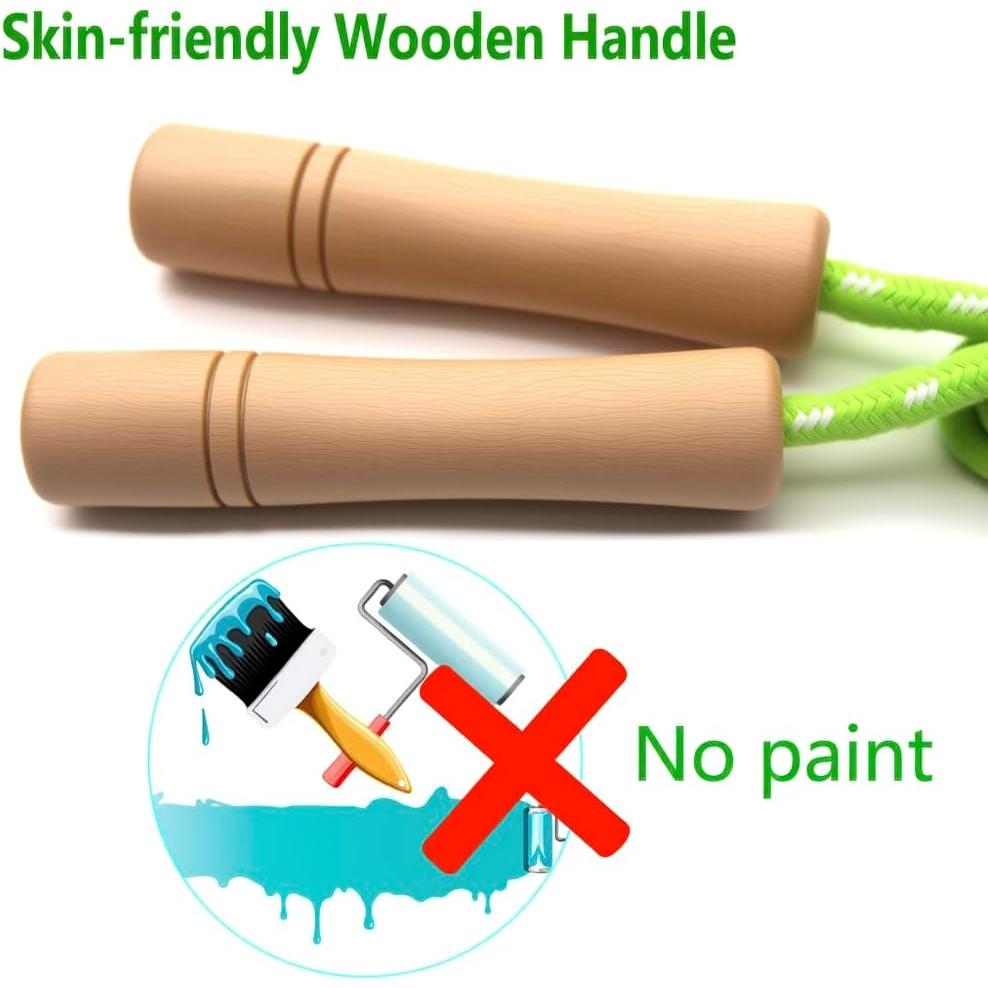 Cuerda de Salto Ajustable Homello para Niños - Algodón y Madera