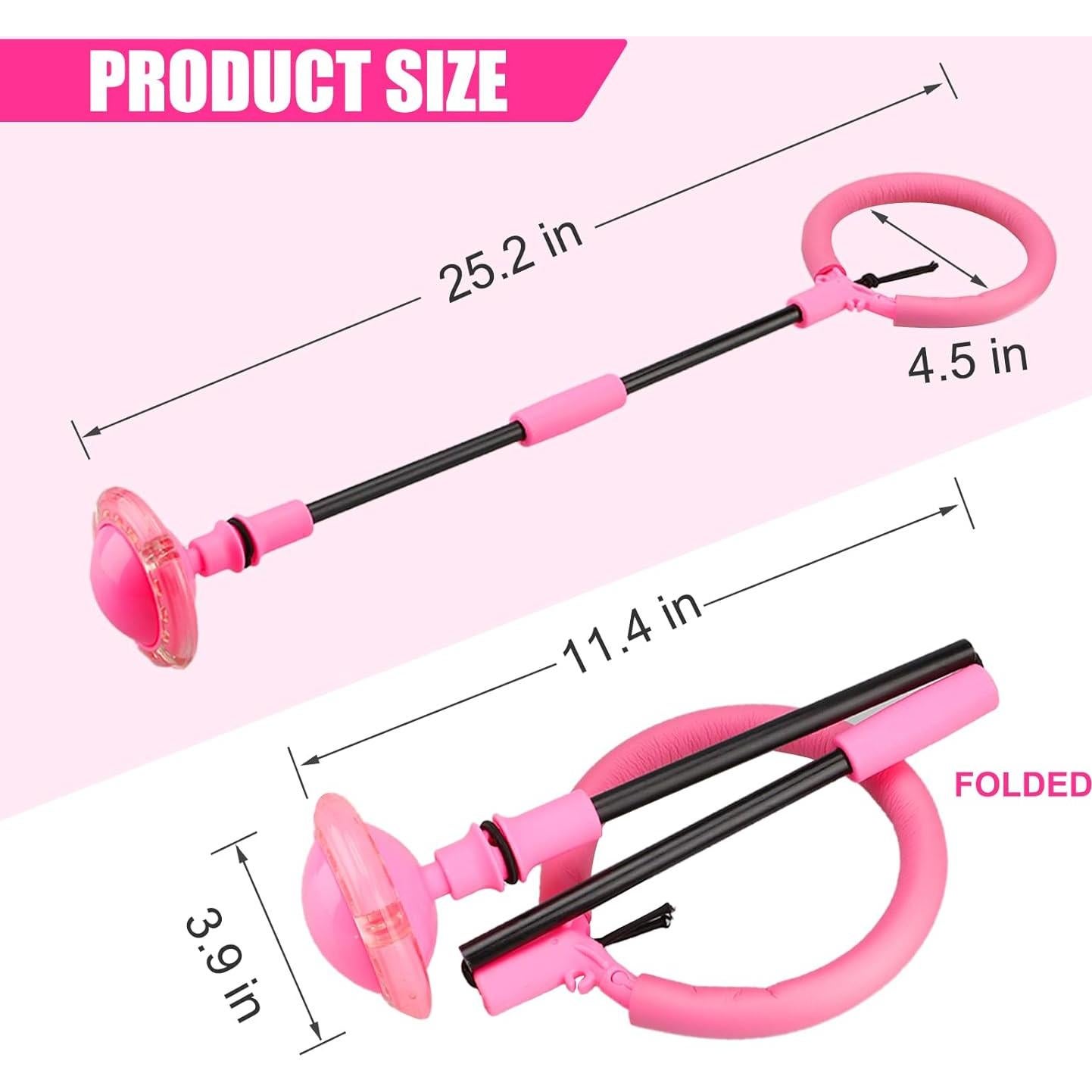 Bola de Salto Chridark Rosa para Niños - Juguete Plegable