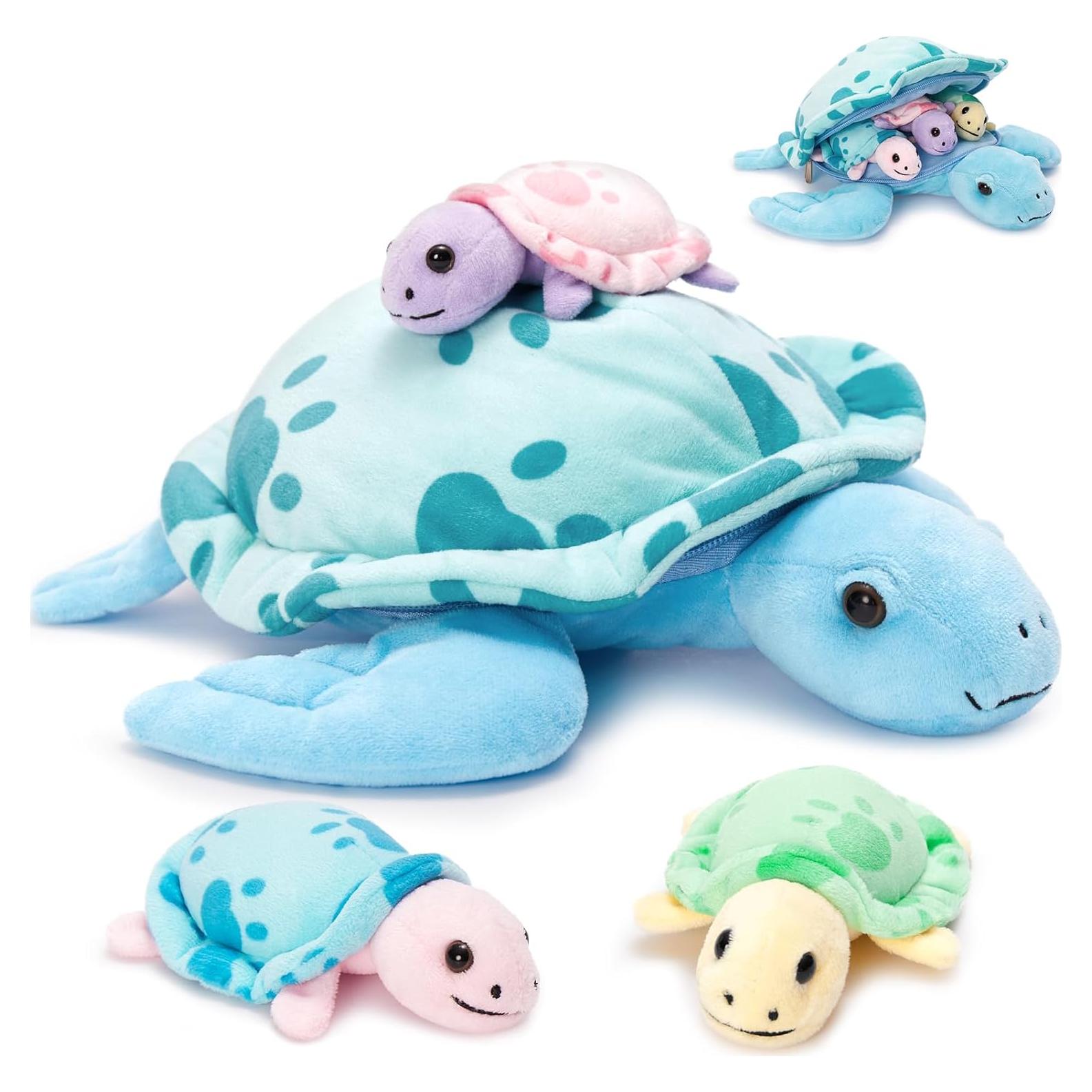 Juguete de Peluche Tortuga Marina Muiteiur 32 cm Azul