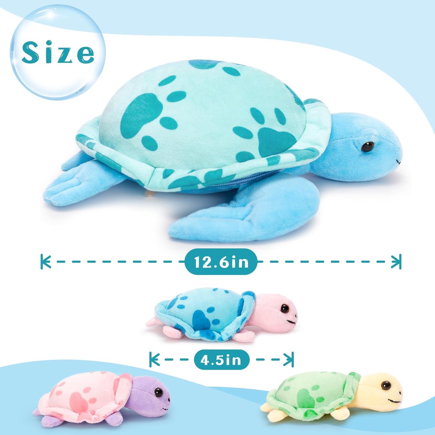 Juguete de Peluche Tortuga Marina Muiteiur 32 cm Azul