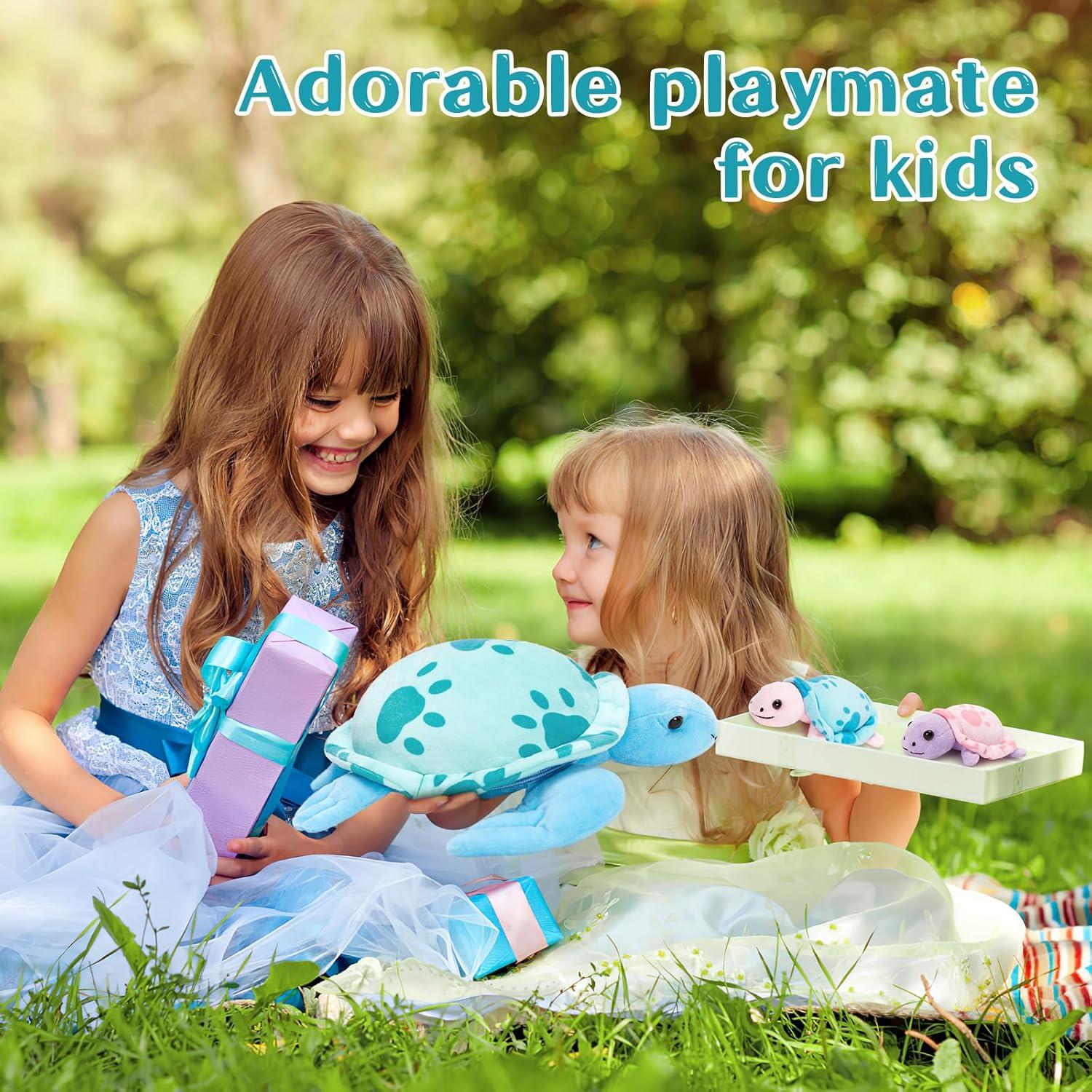 Juguete de Peluche Tortuga Marina Muiteiur 32 cm Azul