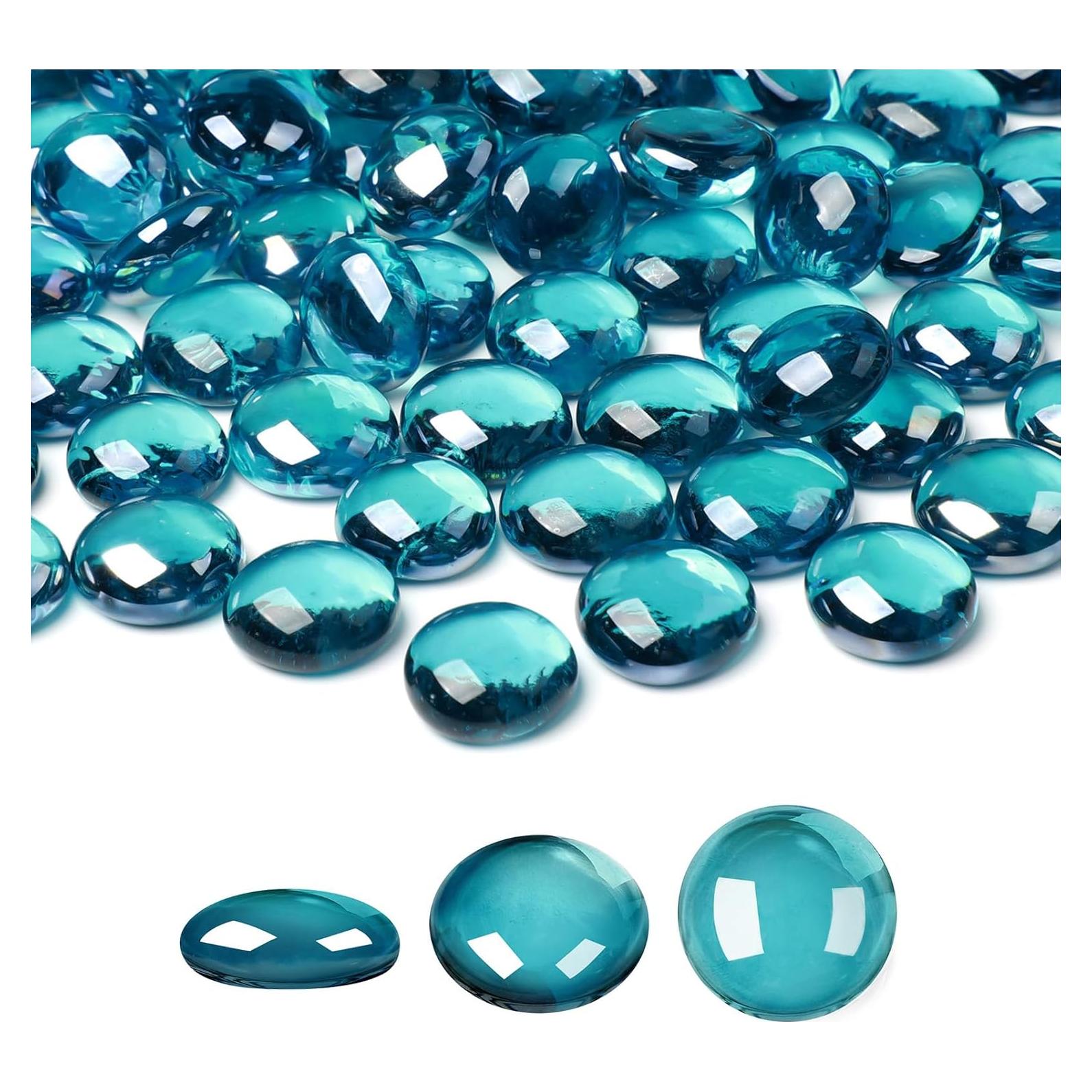 Canicas de Vidrio Azul Suream 0.45 KG para Decoración