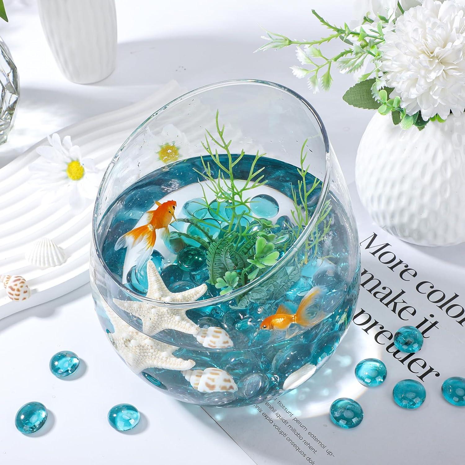 Canicas de Vidrio Azul Suream 0.45 KG para Decoración