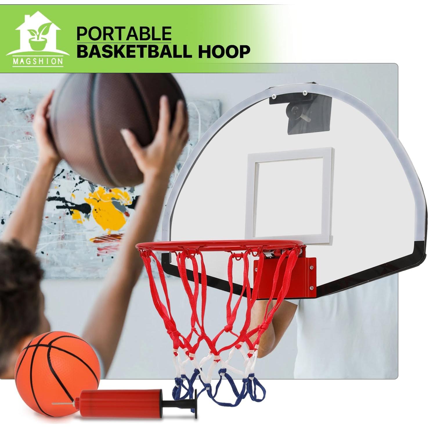 Aro de Baloncesto Mini Magshion 45.7x33cm para Puerta