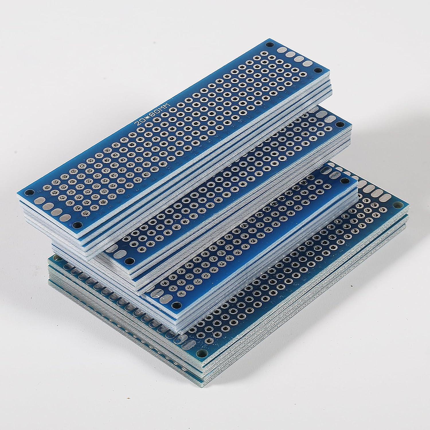 Kit 20PCS Placas PCB Doble Cara ALAMSCN 1.6mm para DIY