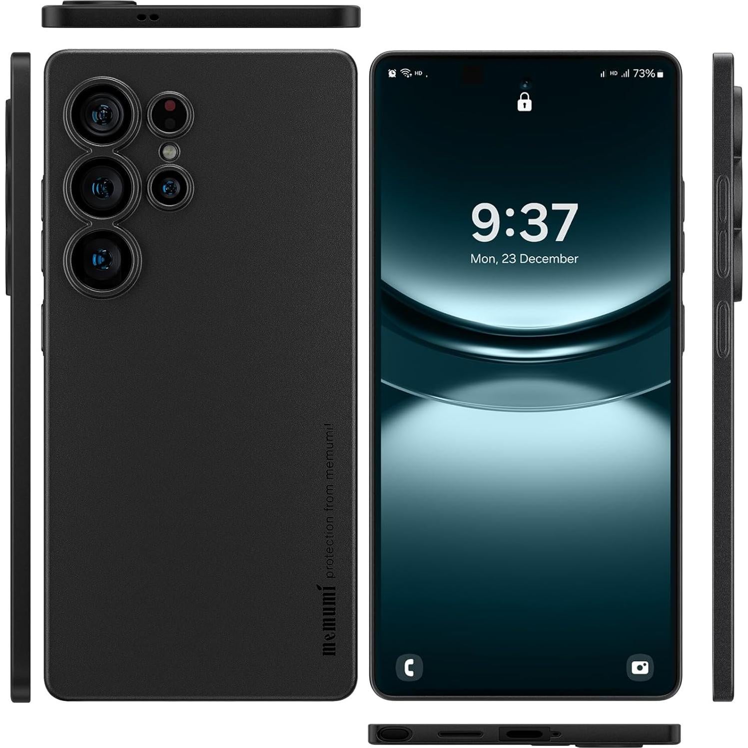 Funda Delgada Memumi para Samsung Galaxy S25 Ultra Negra 0.3mm