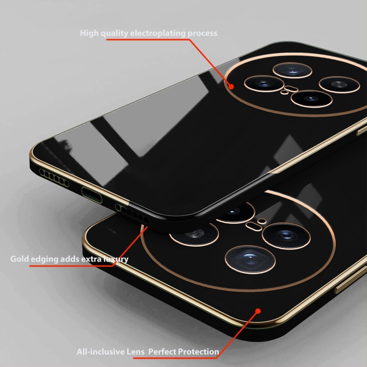 Funda de Silicona TPU Wousunly para Vivo X200 Pro - Negra