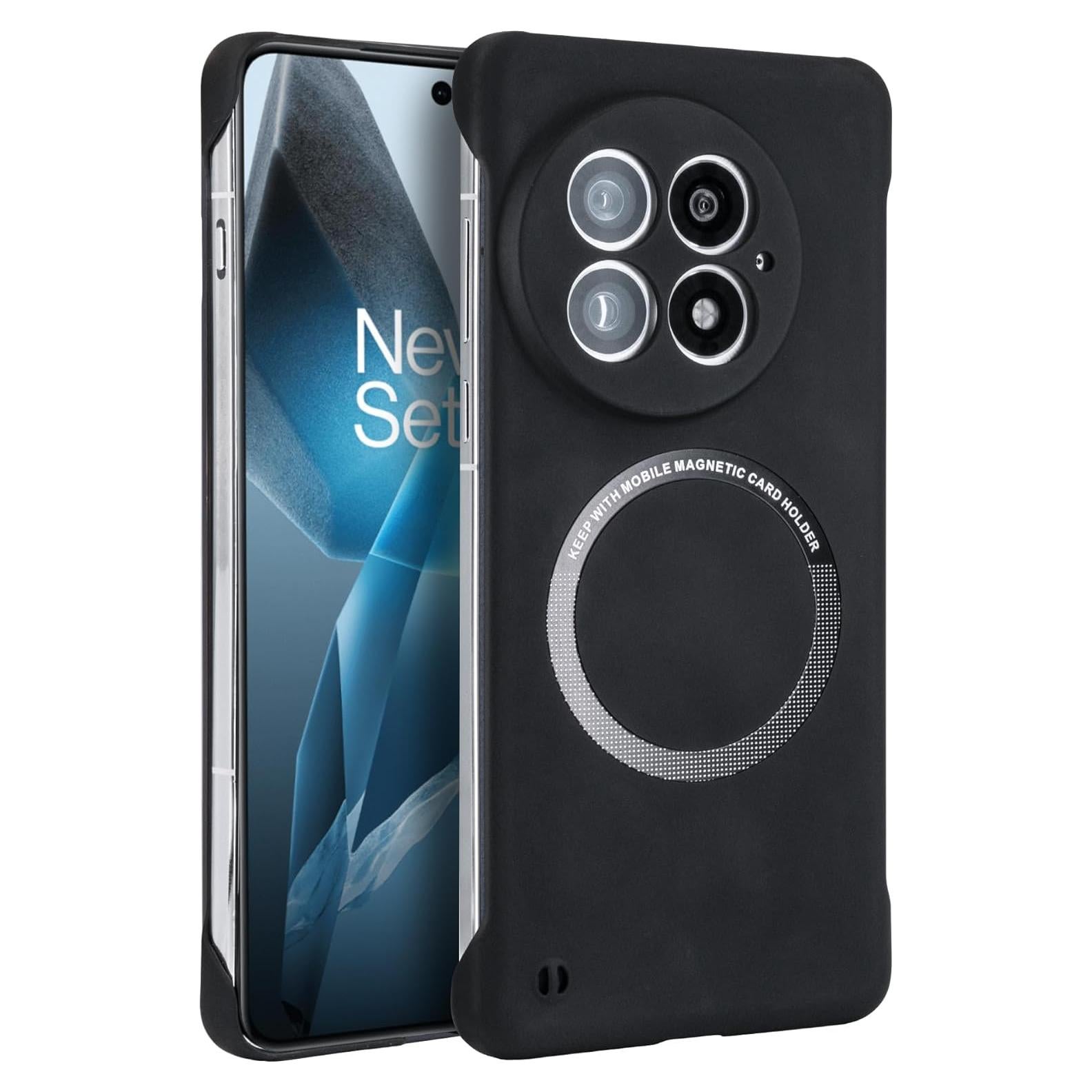 Funda Protectora OnePlus 13 QIZUN Negra Ultra-Fina Magsafe