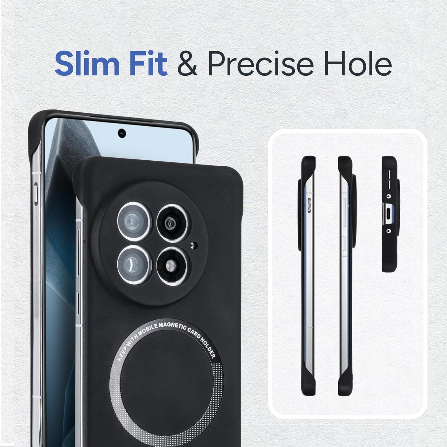 Funda Protectora OnePlus 13 QIZUN Negra Ultra-Fina Magsafe