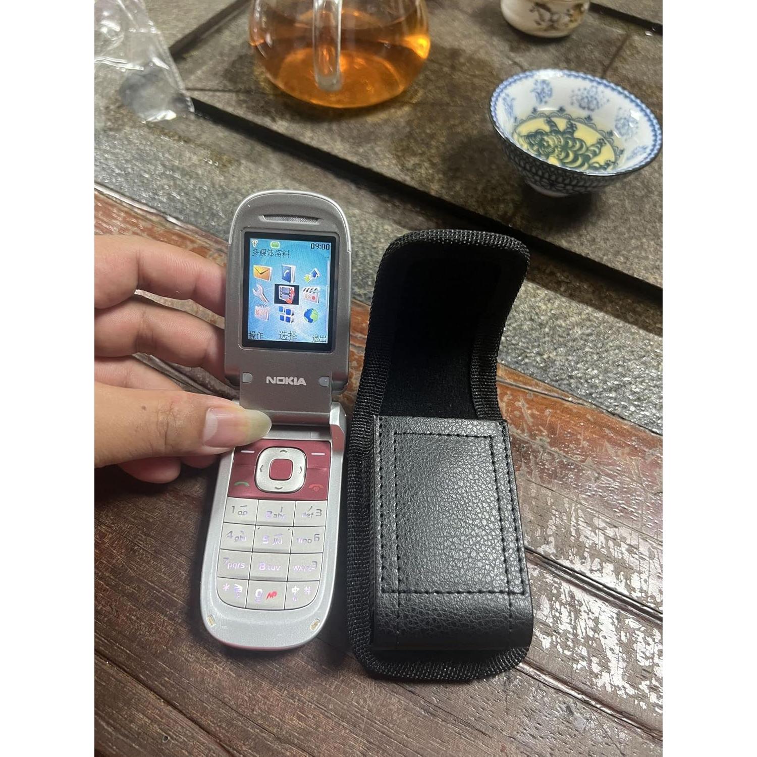 Funda de Flip para Nokia 2760/2780/2720 V - Cuero Vegano Negro