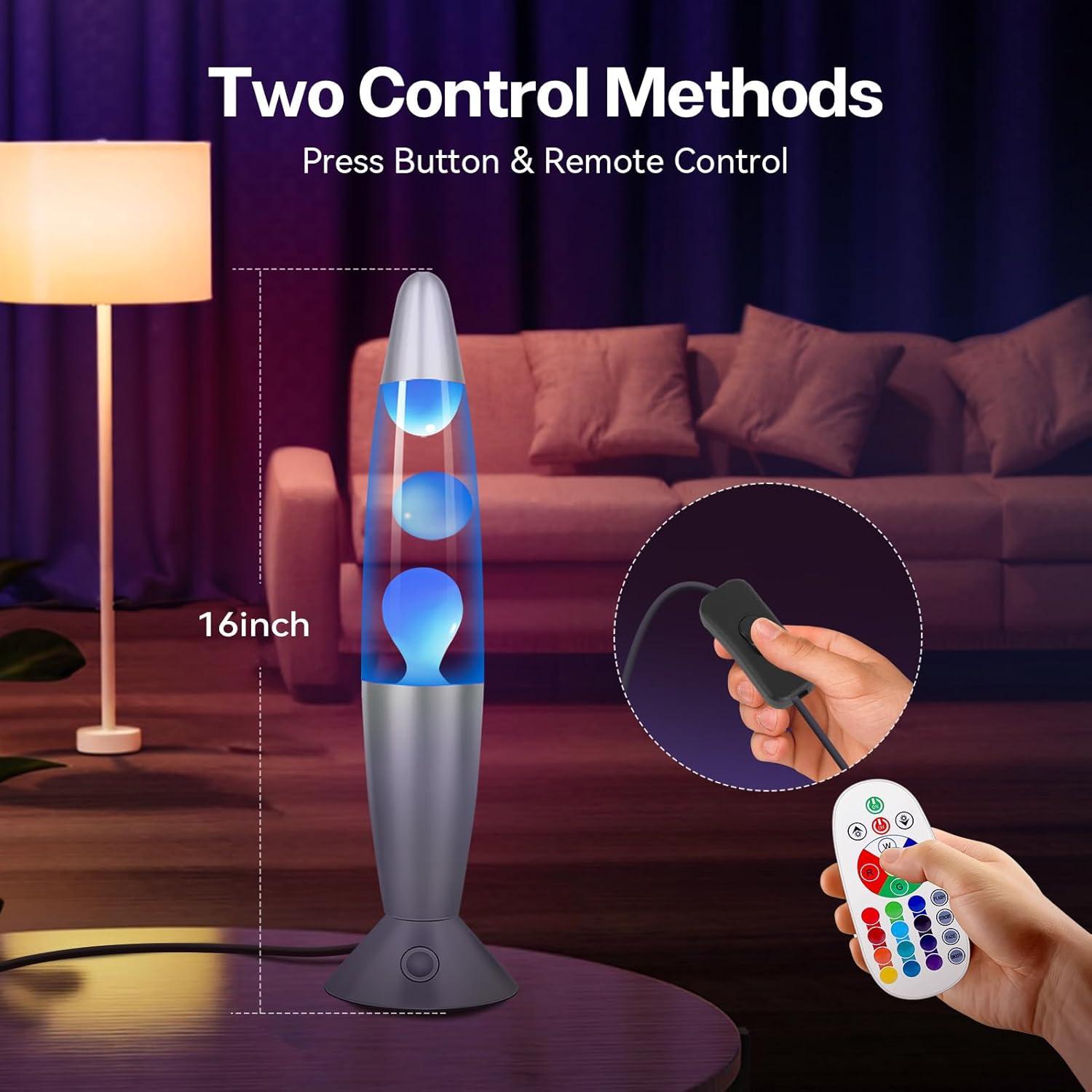 Lámpara LED Cambiante Lazzgan 40.6 cm Control Remoto