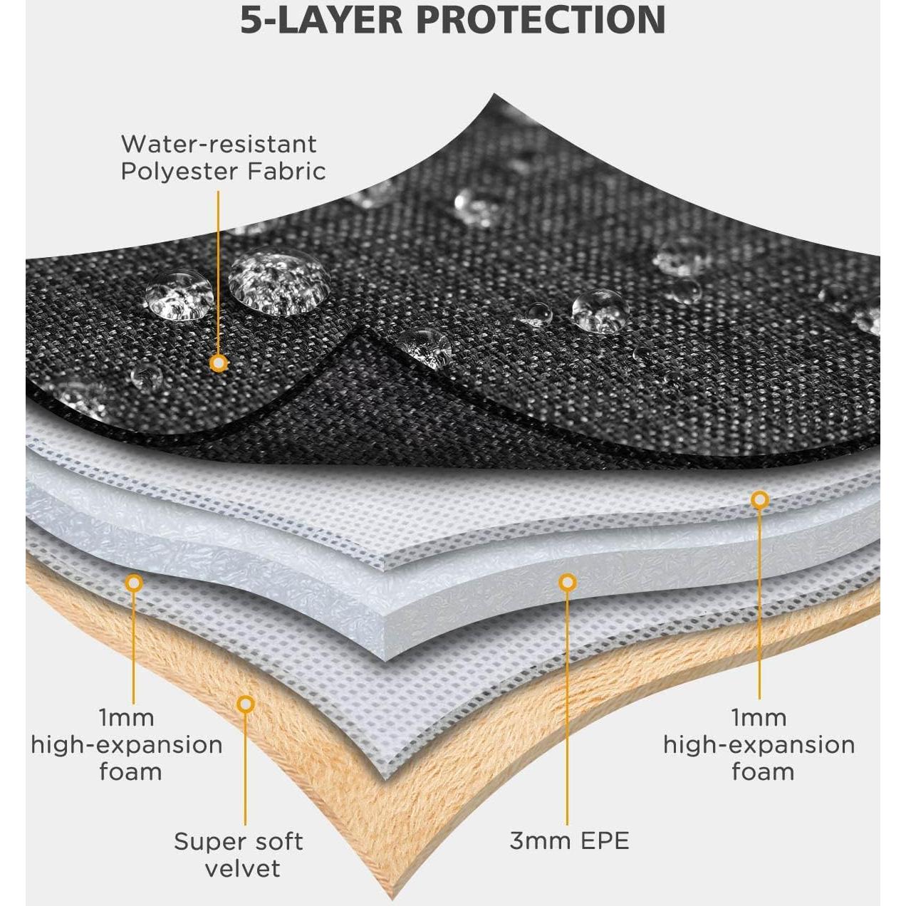 Funda para Laptop KIZUNA 15.6" Resistente al Agua Marrón