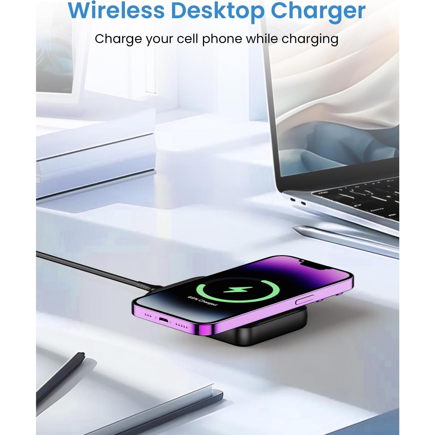 Banco de Poder Magnético 10000mAh Bilivein Carga Rápida USB-C