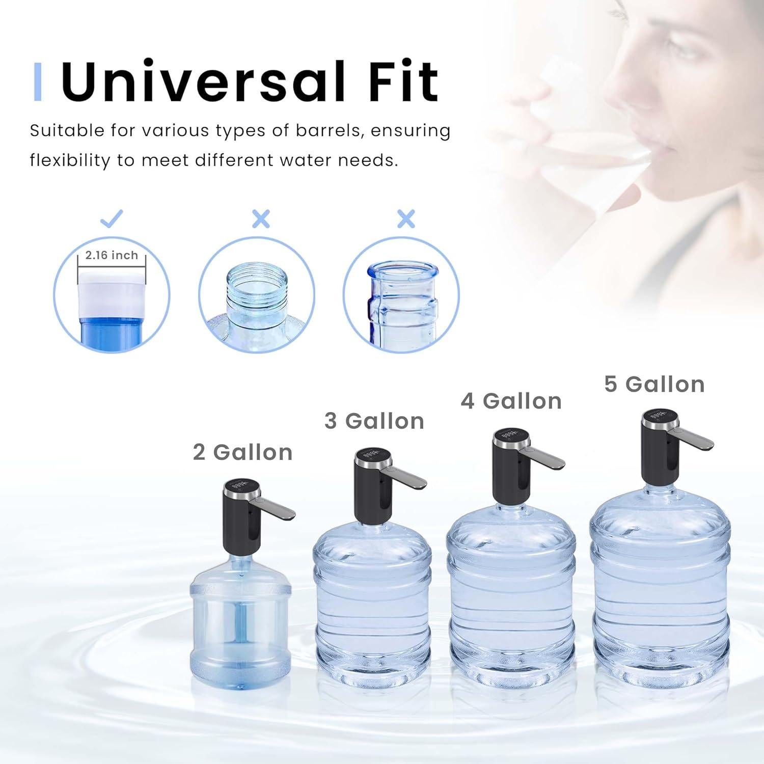 Dispensador de Agua Portátil Kiaryuoll 5 Galones con Pantalla LED