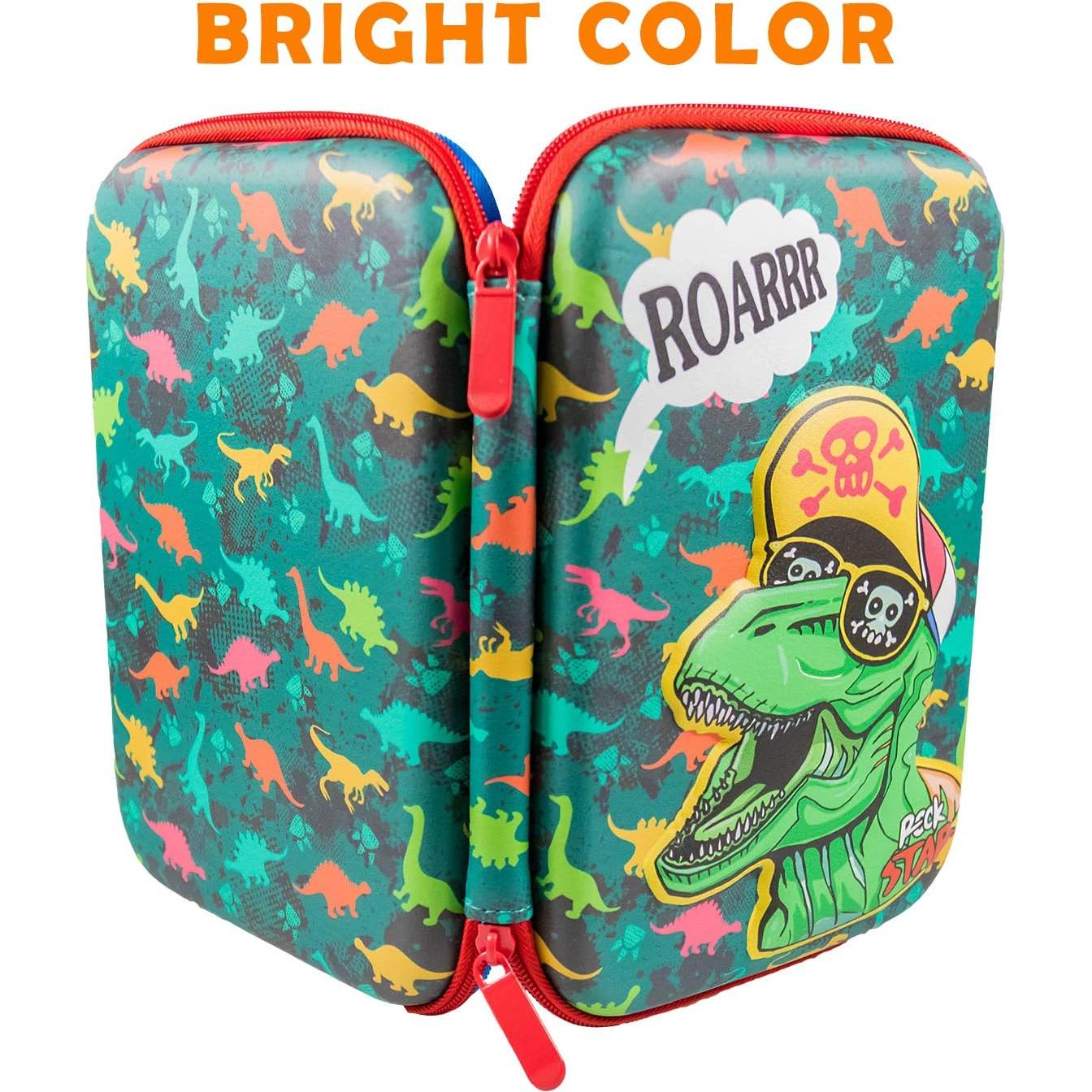 Estuche de Lápices Wepop T-rex 3D Verde Gran Capacidad