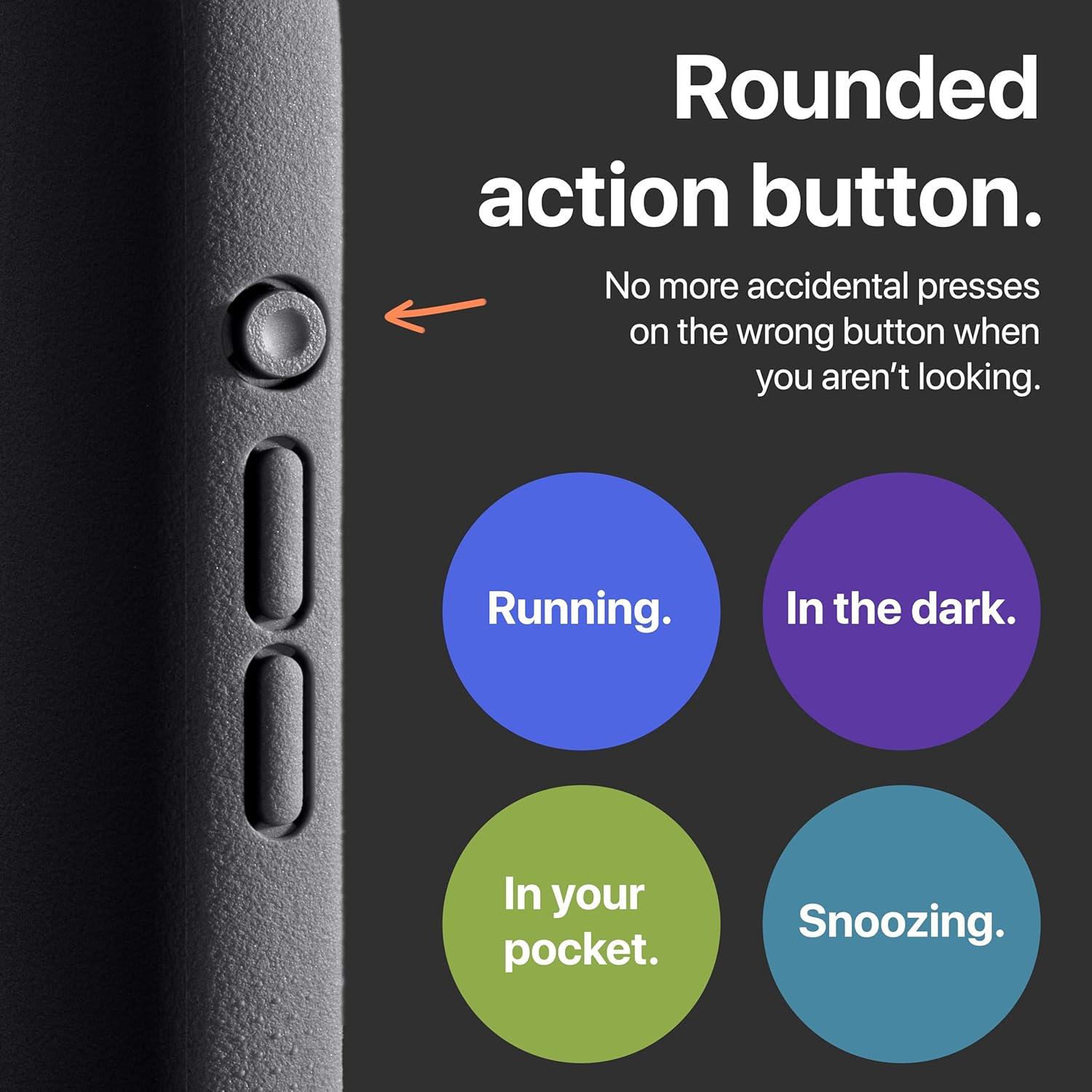 Funda Magnética TineeOwl para iPhone 15 Pro - TPU, Minimalista, Negro