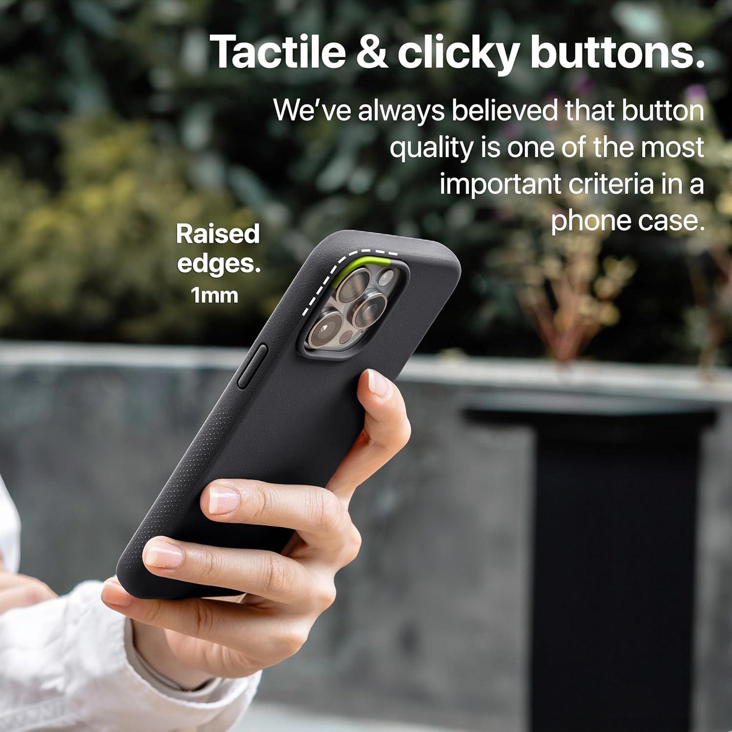 Funda Magnética TineeOwl para iPhone 15 Pro - TPU, Minimalista, Negro