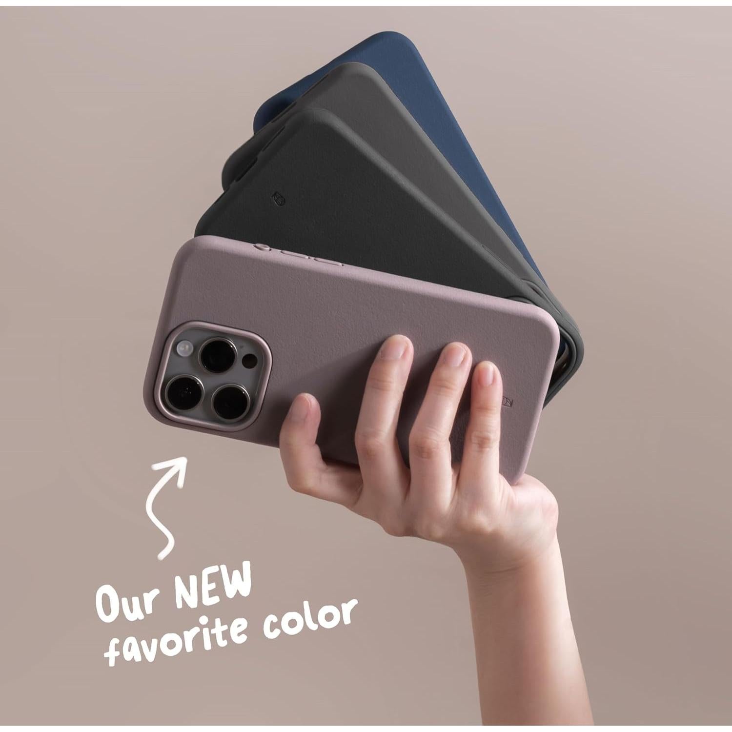 Funda Magnética TineeOwl para iPhone 15 Pro - TPU, Minimalista, Negro