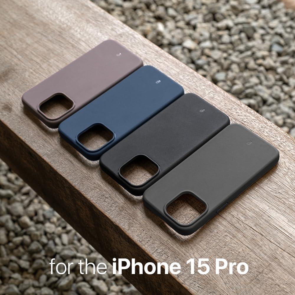 Funda Magnética TineeOwl para iPhone 15 Pro - TPU, Minimalista, Negro