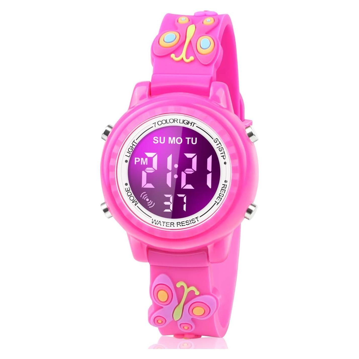 Reloj LED Impermeable para Niñas Viposoon 3D Colorido