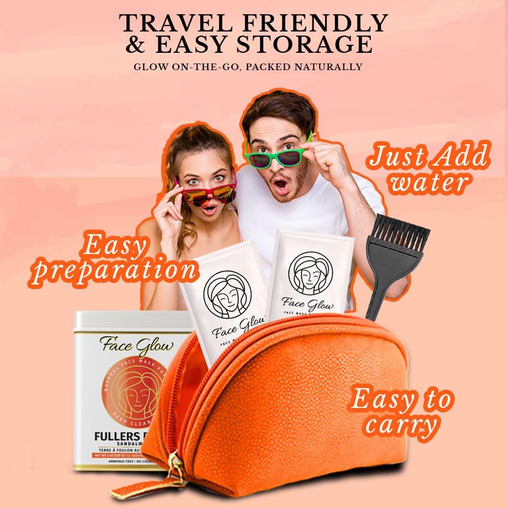 Mascarilla Facial Tierra de Fuller con Sándalo - 12 Paquetes