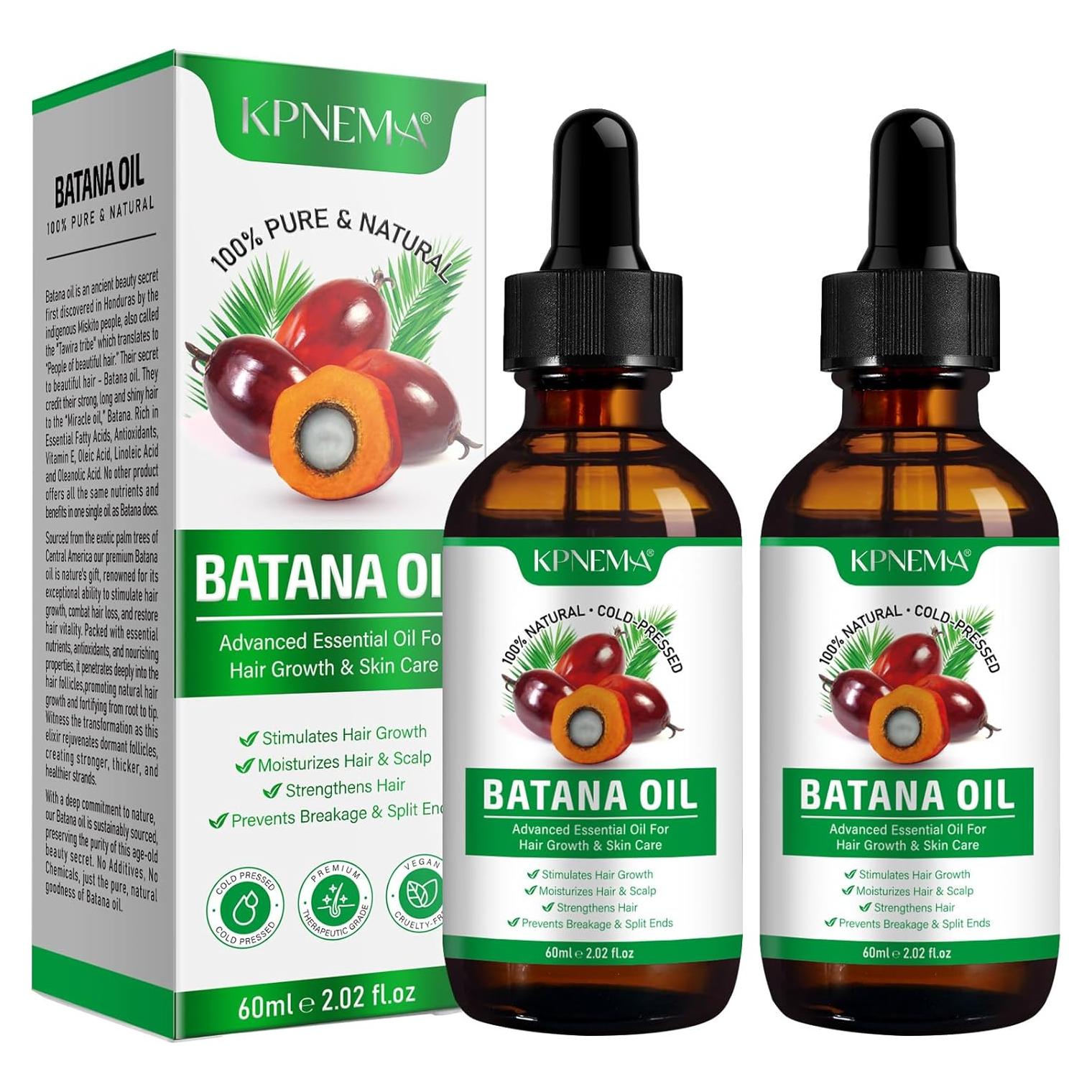 Aceite de Batana Kpnema 59.87 ml x 2 - Crecimiento y Cuidado Cabello