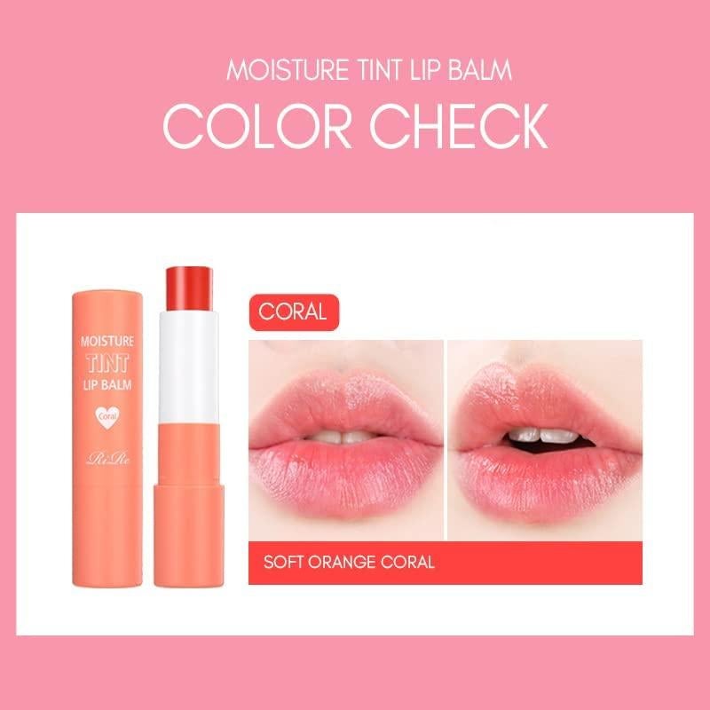 Bálsamo Labial Tinte Hidratante RiRe 3.4g - Coral - Aceite Vegetal