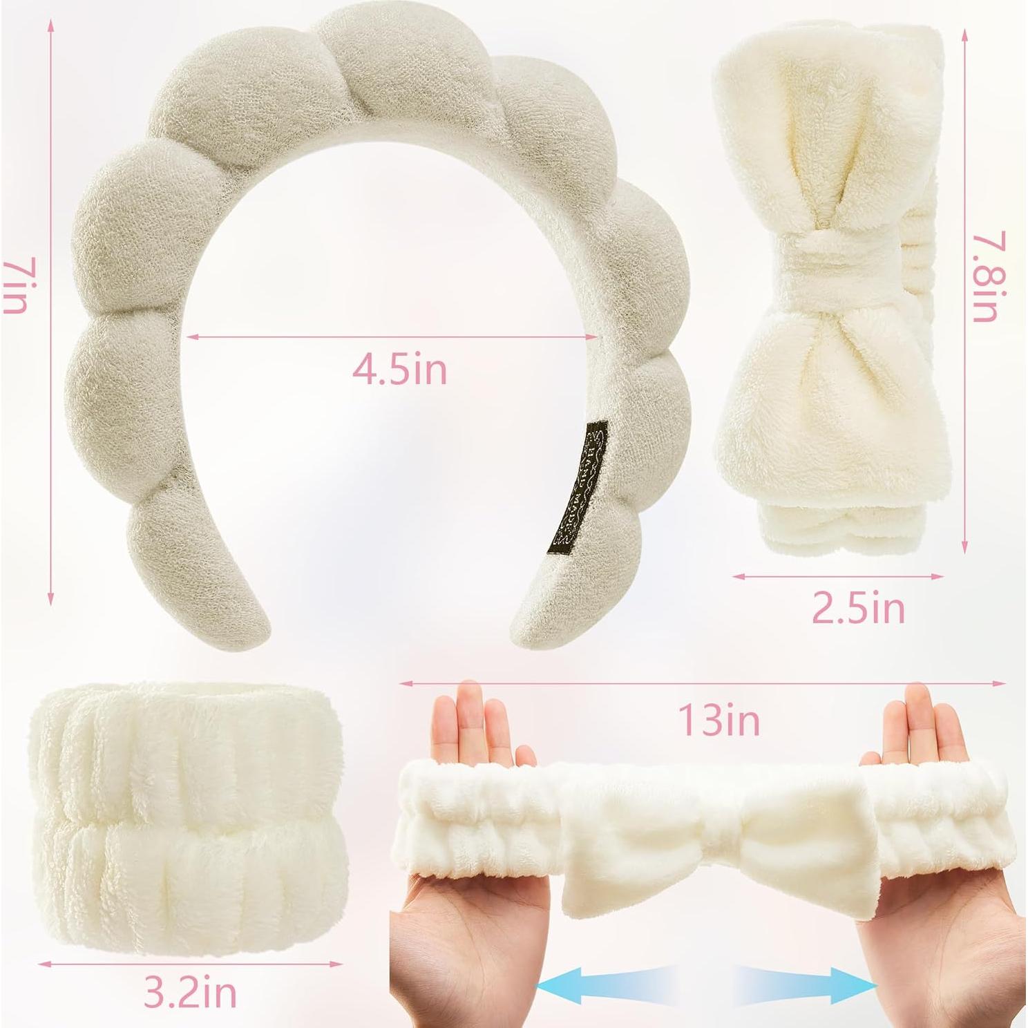 Diadema de Spa Ztomine Beige - Conjunto con Muñequera