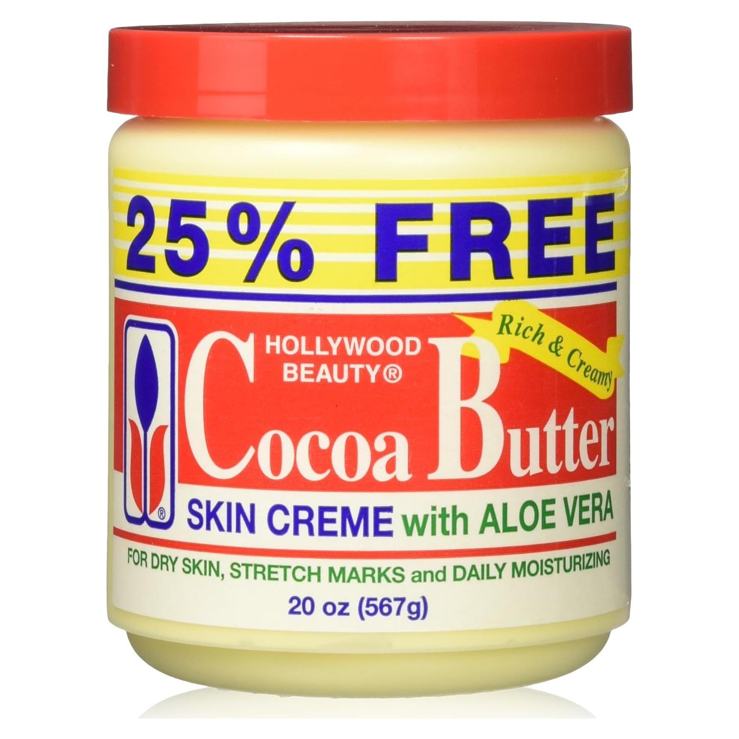 Manteca de Cacao Hollywood Beauty con Aloe Vera 567g