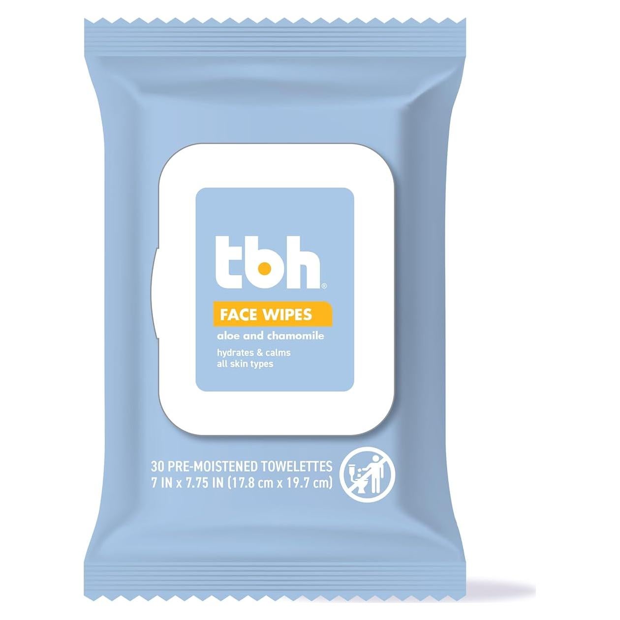 Toallitas Faciales Suaves TBH para Niños 30 Unidades Manzanilla