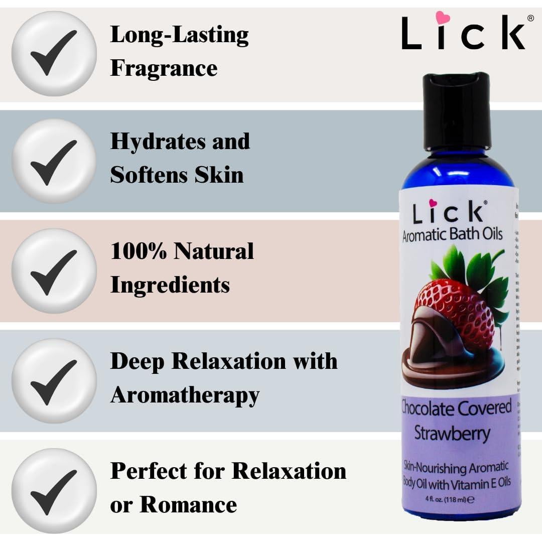 Aceite de Baño Aromático LICK Fresa Chocolate 118.3 ml