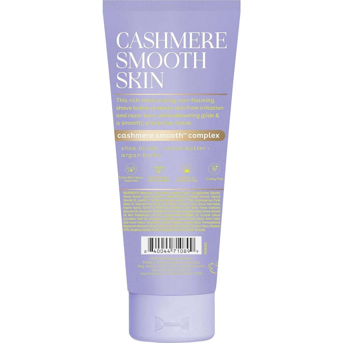 Colección de Piel de Cachemira EOS Vainilla 3 Pasos - Exfoliante, Mantequilla, Crema Corporal