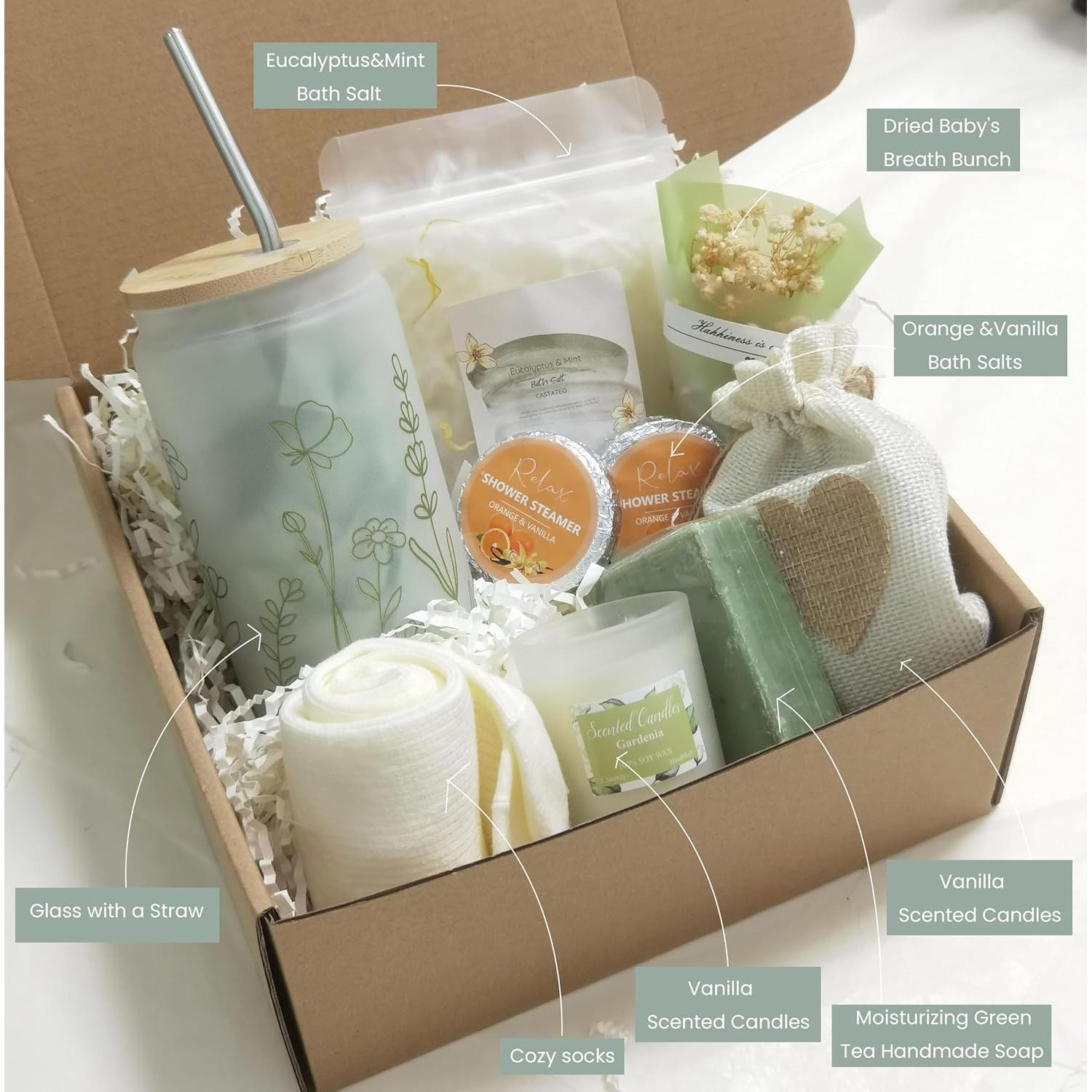 Cesta de Regalo de Cuidado Personal CastaTeo Verde Salvia