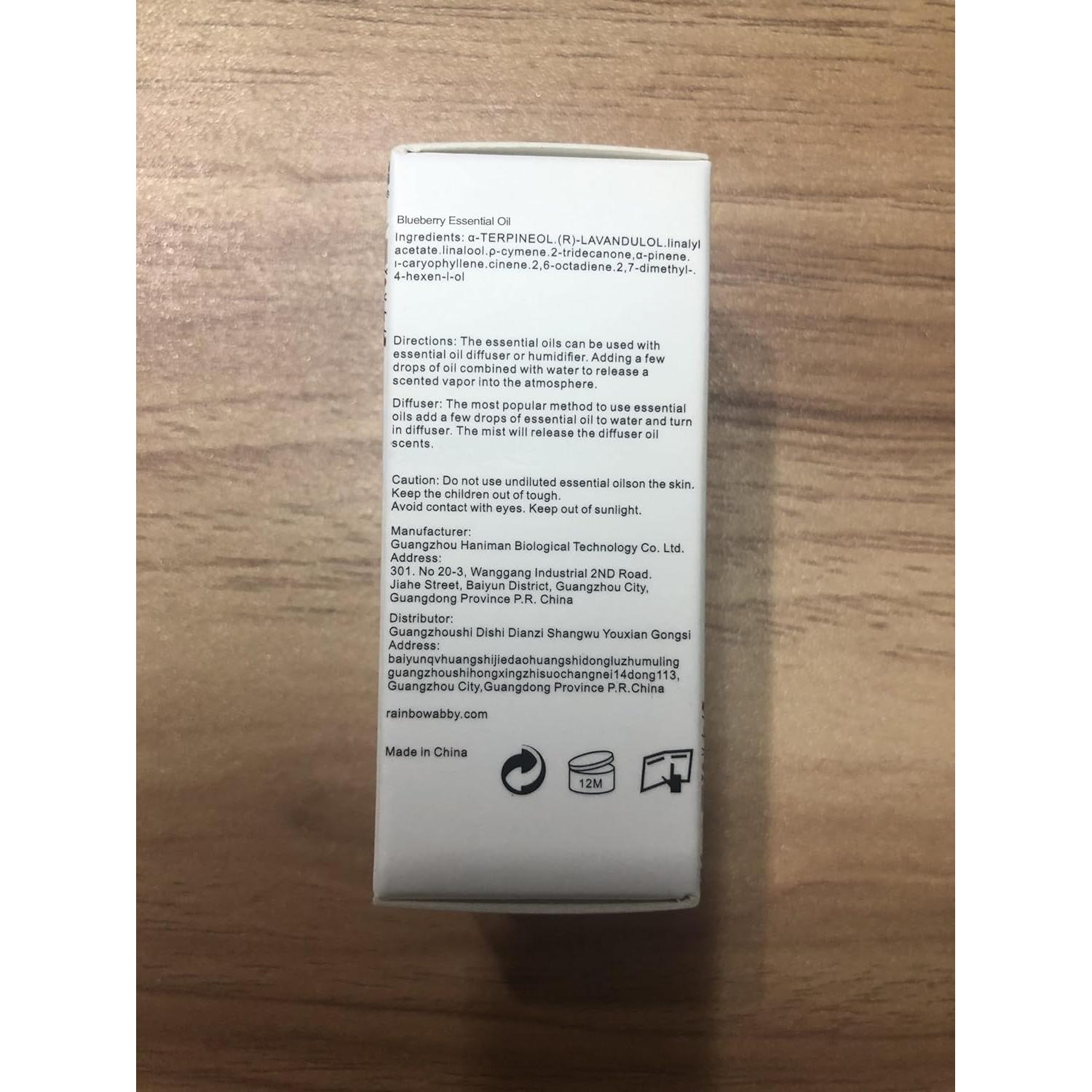 Paquete de 2 Aceite Esencial de Arándano 100% Puro 10ml