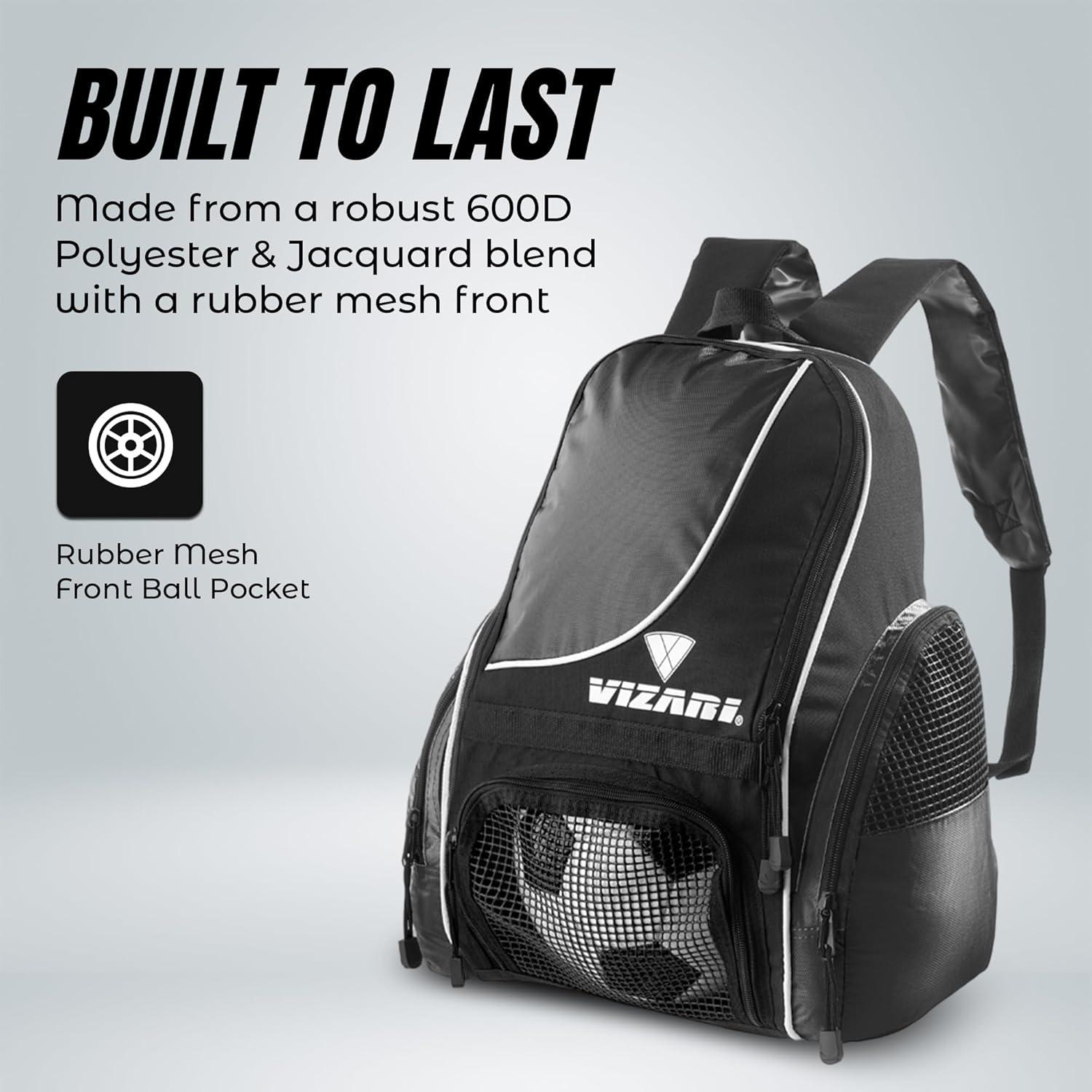 Mochila de Fútbol Vizari Solano con Compartimento Ventilado